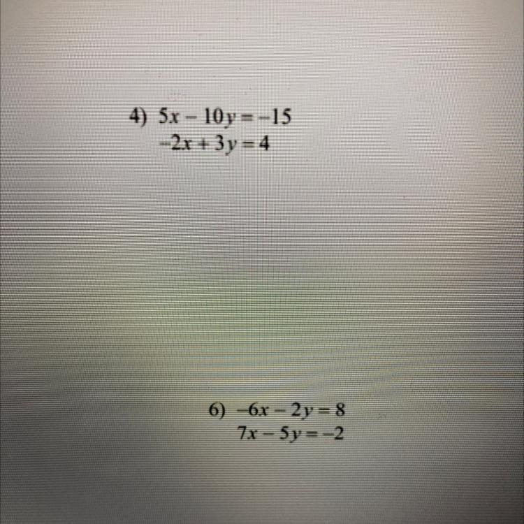 Can someone solve these by elimination?-example-1