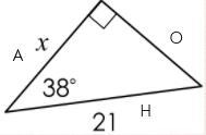 Solve the right angle trig problem.-example-1