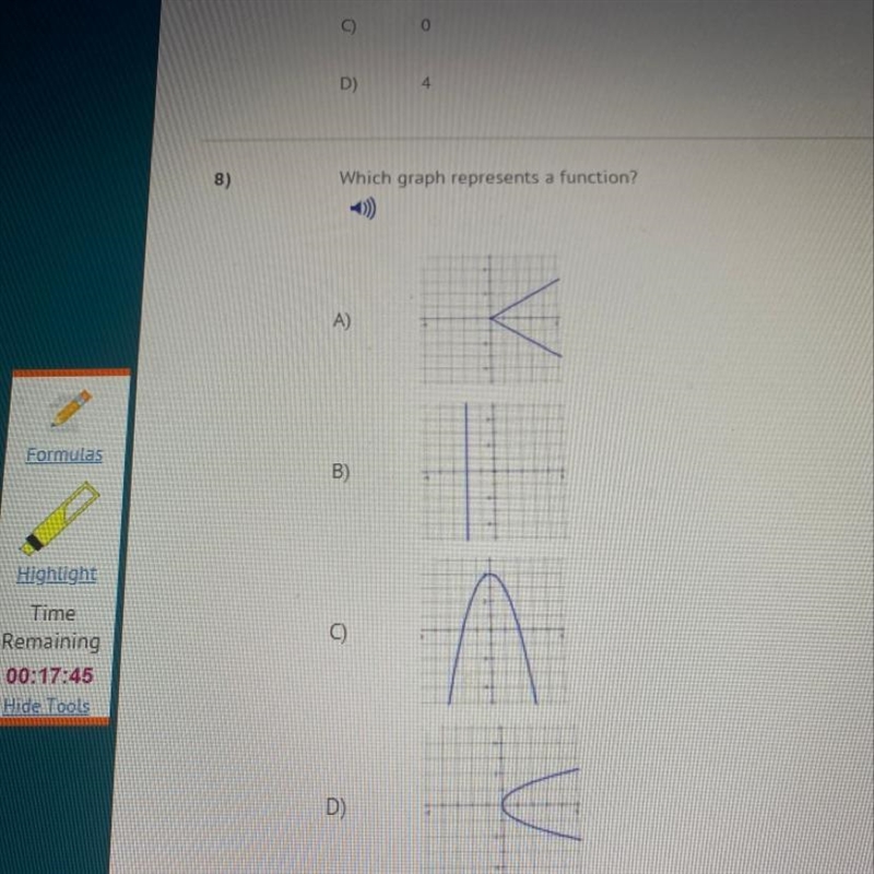 Which graph represents a function-example-1