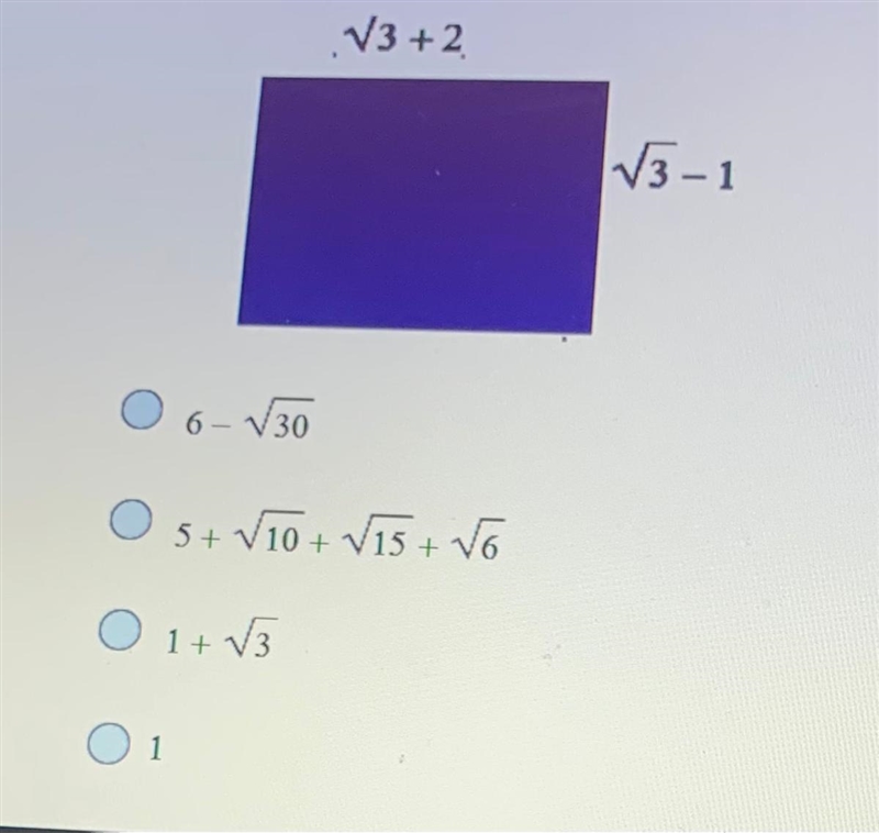 What is the area of the rectangle ?-example-1