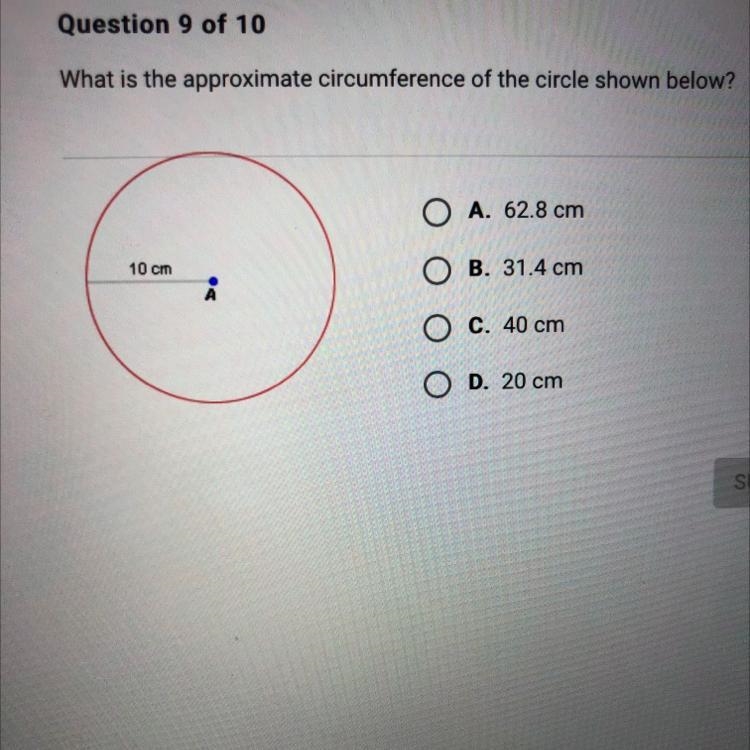 Circumference of the circle-example-1