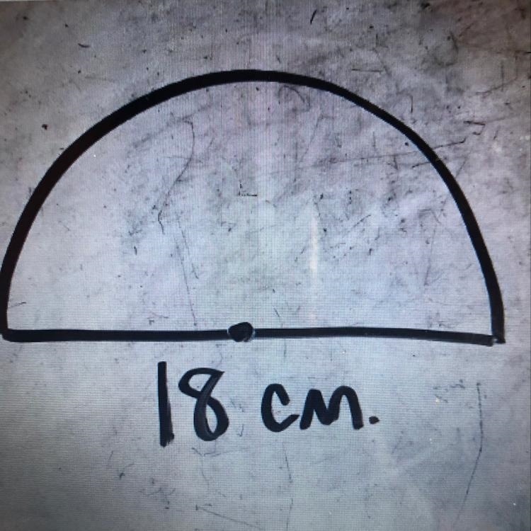 Find the area of the semi circle.-example-1