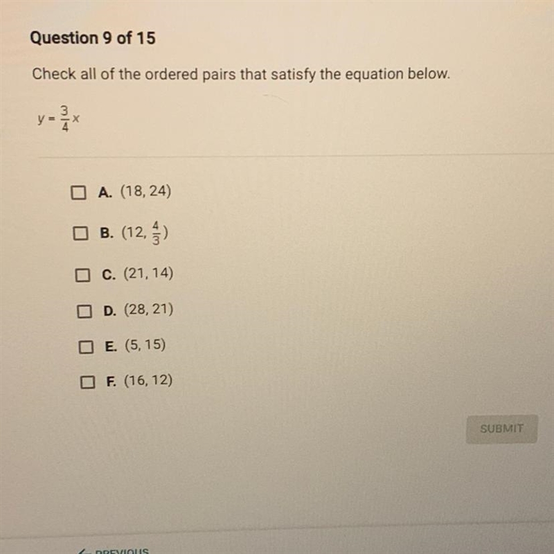 Check all of the ordered pairs that satisfy the equation below.-example-1