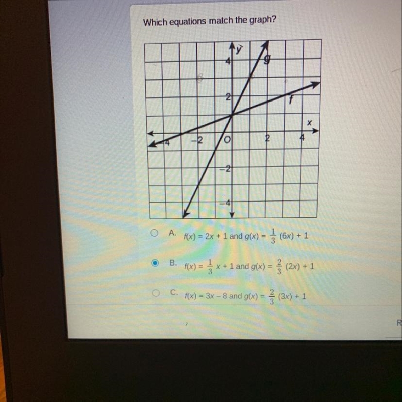 Which equations match the graph?-example-1