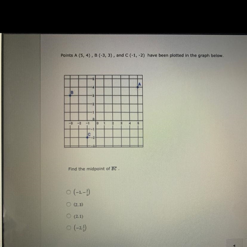 Find the midpoint of BC-example-1