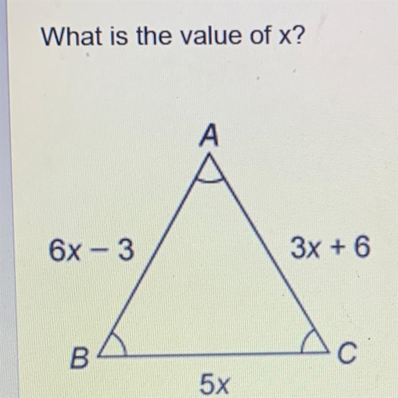 What is the value of x? А.3 B.2 C.4 D.5-example-1