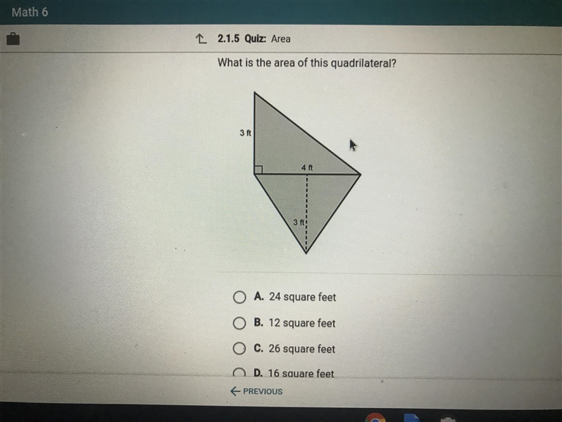 What is the area of this quadrilateral?-example-1