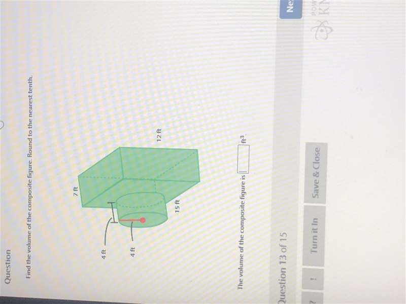 Find the volume of the composite figure round to the nearest tenth-example-1