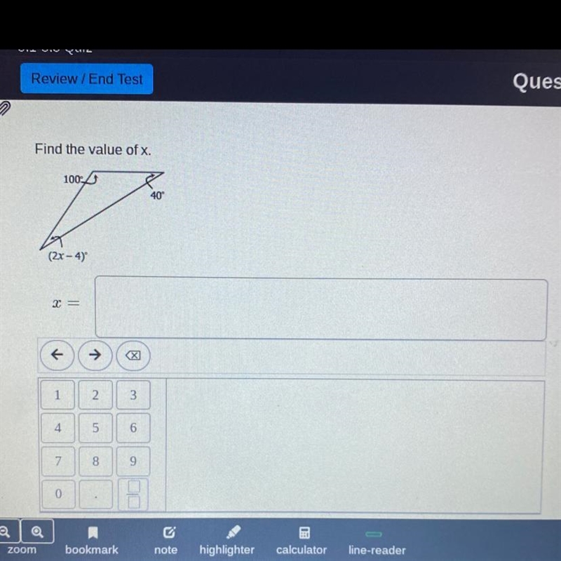 Find the value of x.-example-1