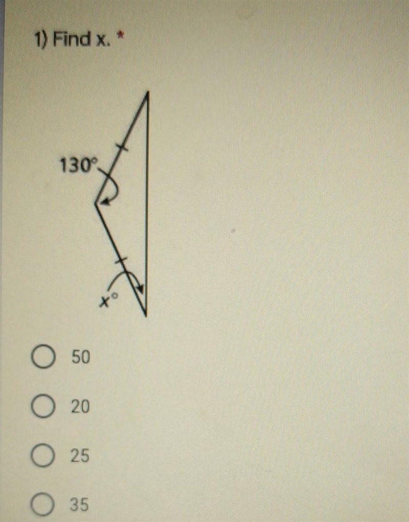 Find x it is multiple choice.​-example-1