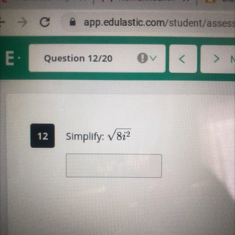 Simplify: square root 8i^2-example-1