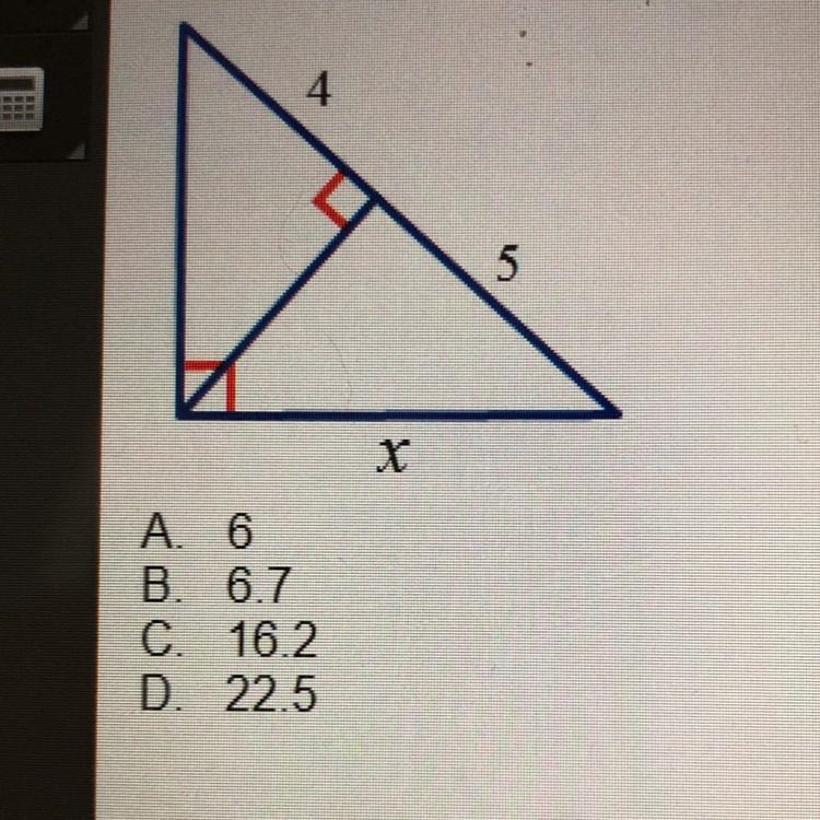 Find the value of the variable. Round the answer to the nearest tenth when needed-example-1