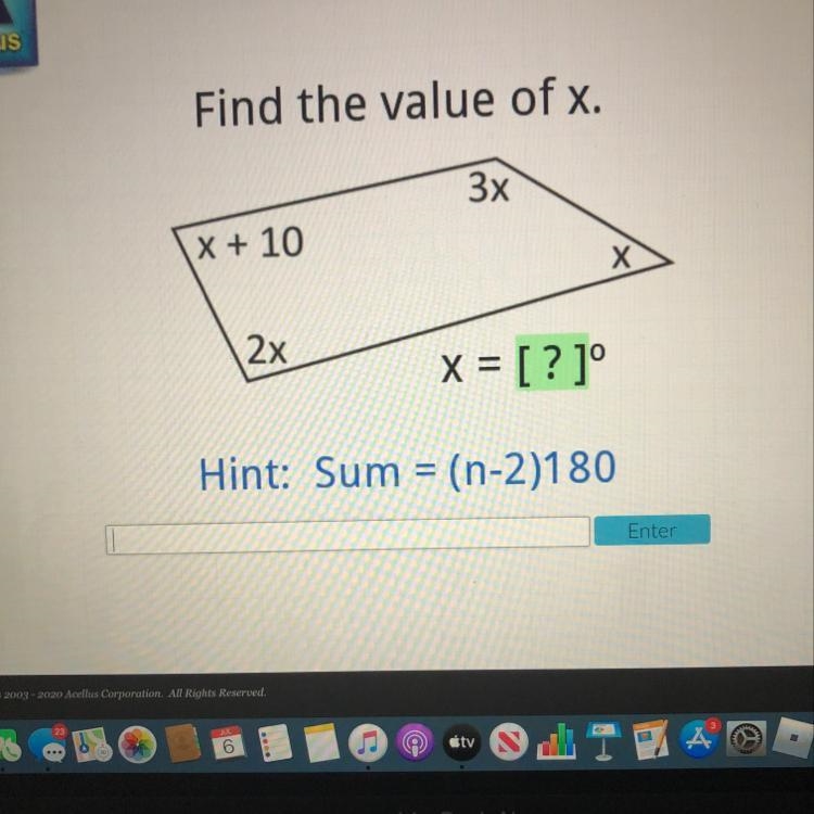 Find the value of x. helpppp pleaseee!!-example-1