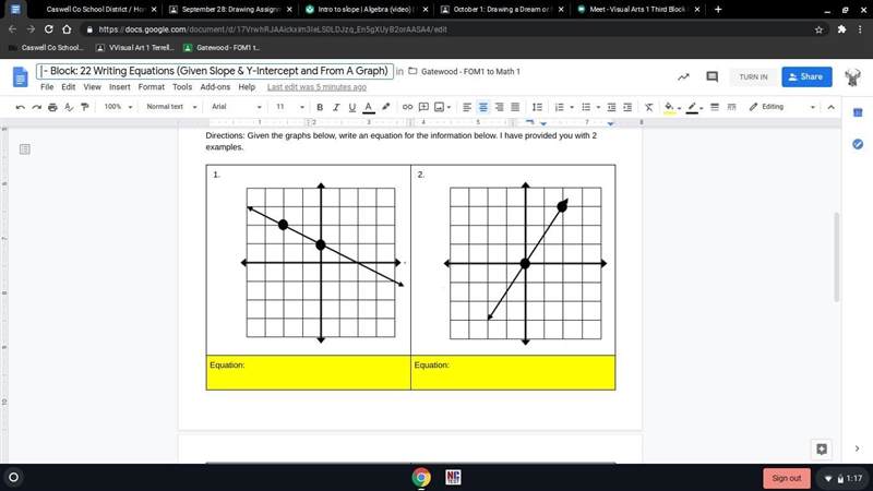 Please write an equation for both i need help bad!-example-1