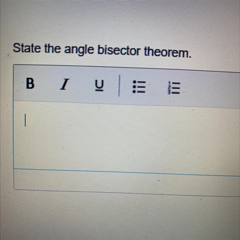 State the angle bisector theorem. ￼-example-1