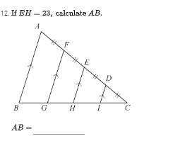 If EH = 23, calculate AB. Youngblood say you want me back in your life...-example-1