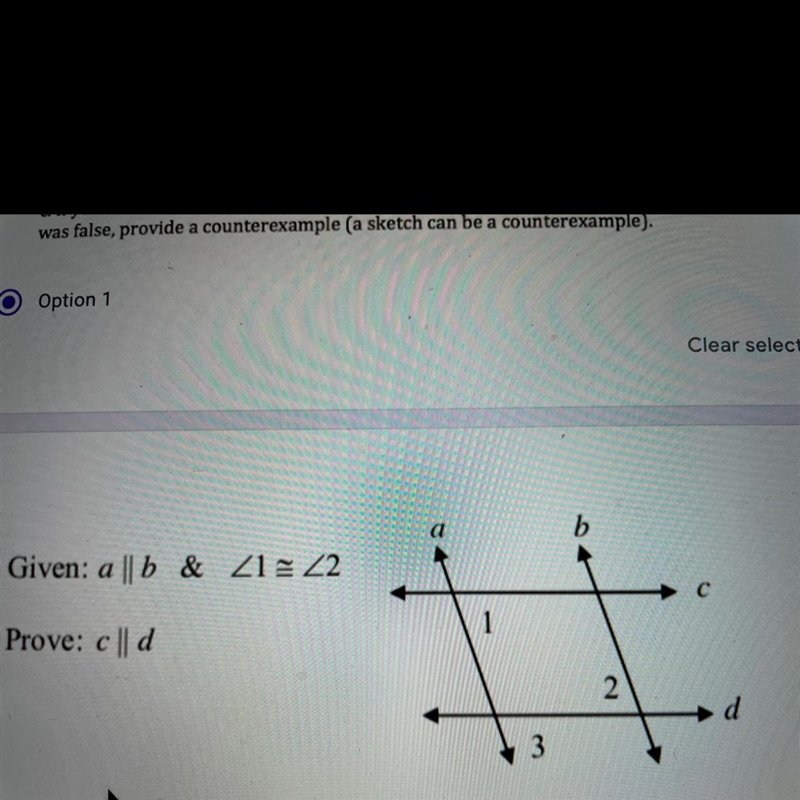 Given: а || b & Z1= 22 Prove: c || d-example-1