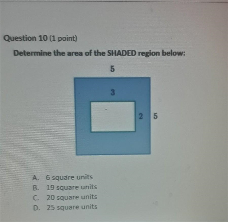 Determine the area of the shaded region below. ​-example-1