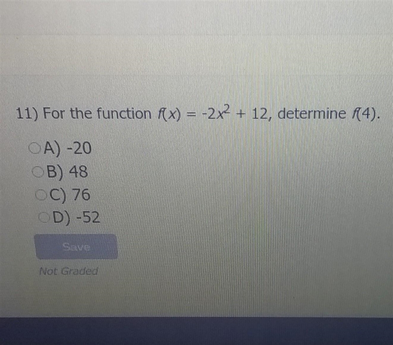 Determine f(4)????? ​-example-1