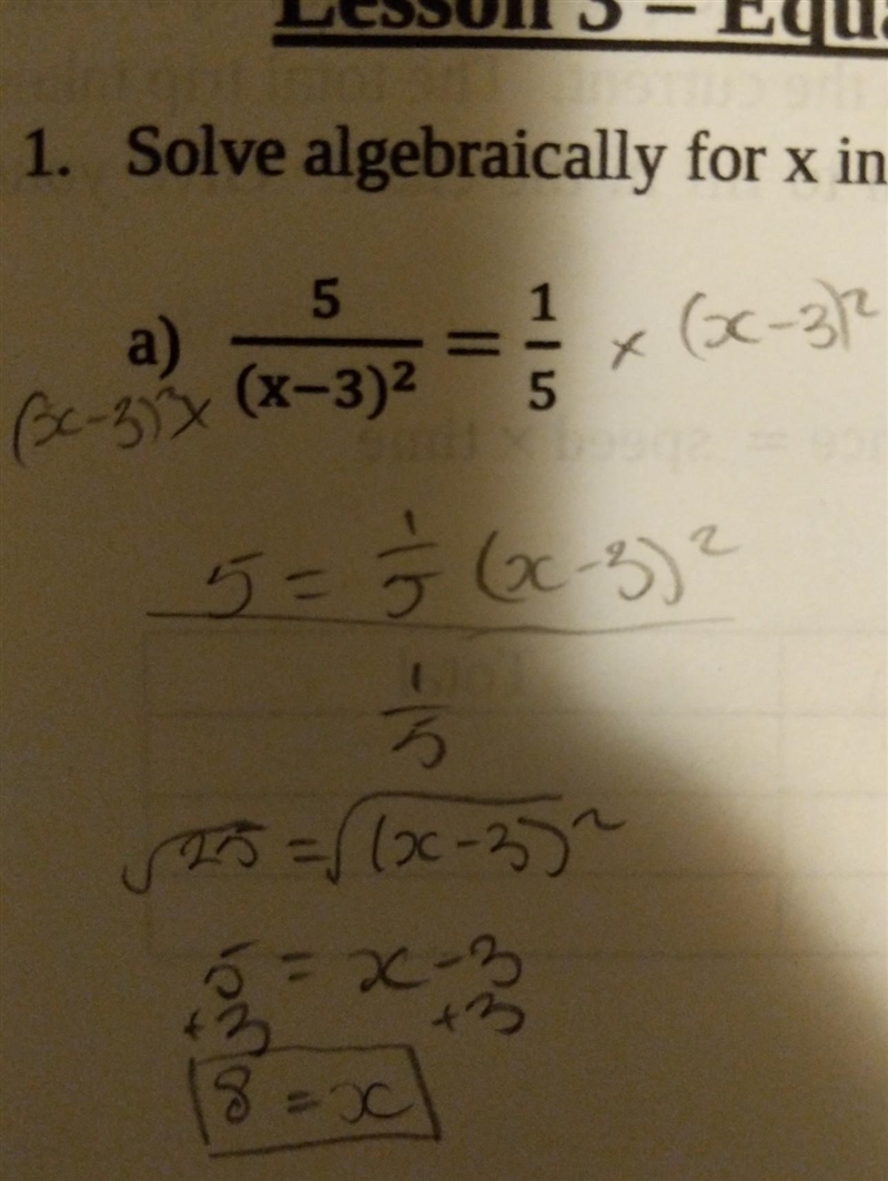 In addition to x=8, im supposed to get x=-2. how do I get this answer?​-example-1