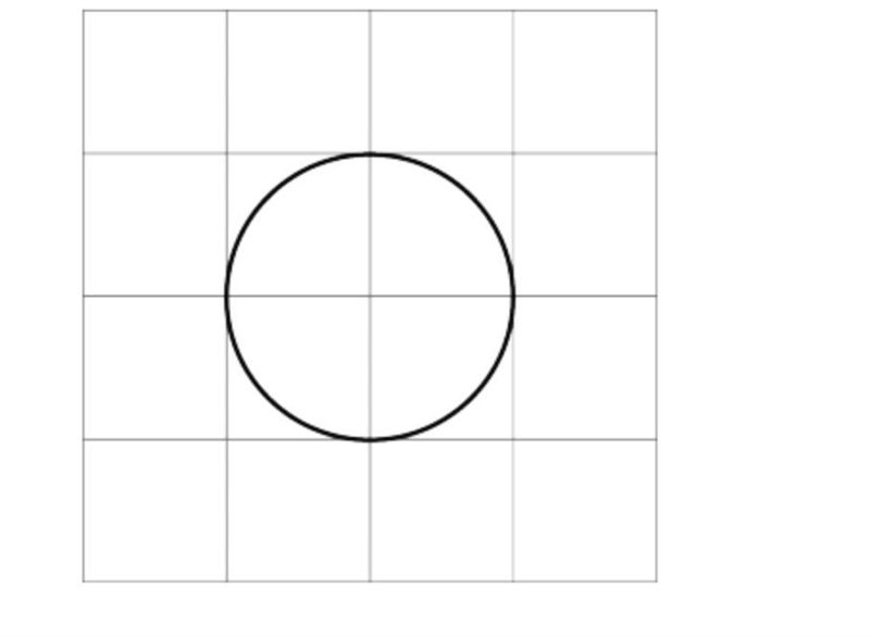 True or false? The circle above is 4 Square units.-example-1