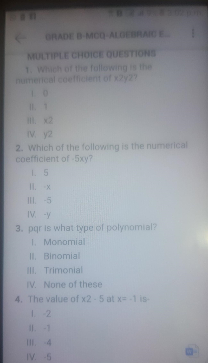 Which of the following is the numerical coefficient of x2y2 ​-example-1