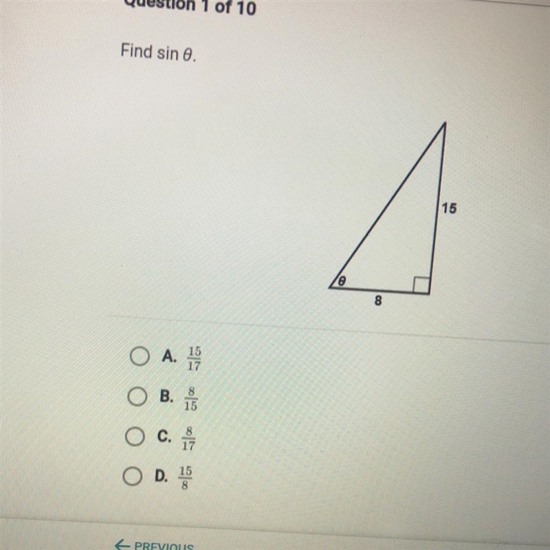 Find sin 0. 15 8 0 please help! very important-example-1