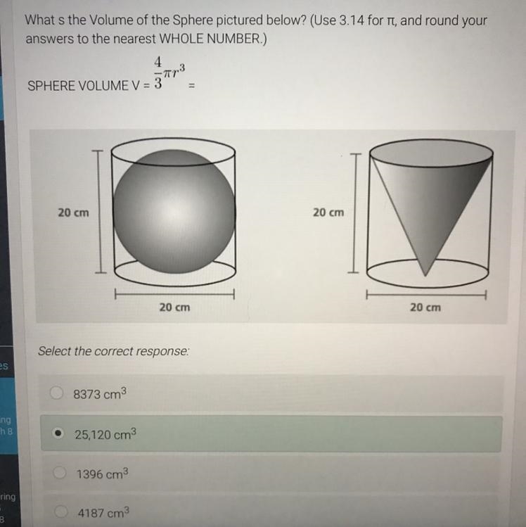 What’s the volume of the sphere-example-1