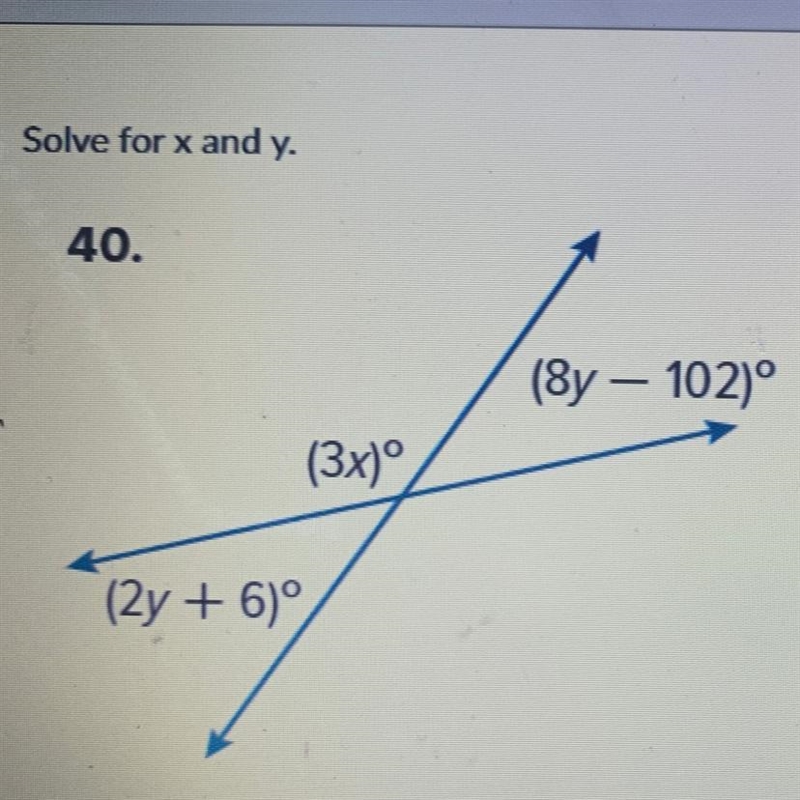 Solve for x and y (8y - 102) (3x) (2y + 6)-example-1