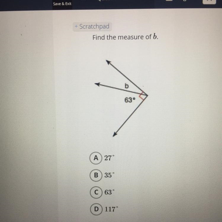 Find the measure of b-example-1