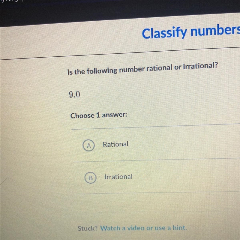 Is it a rational or irrational?-example-1