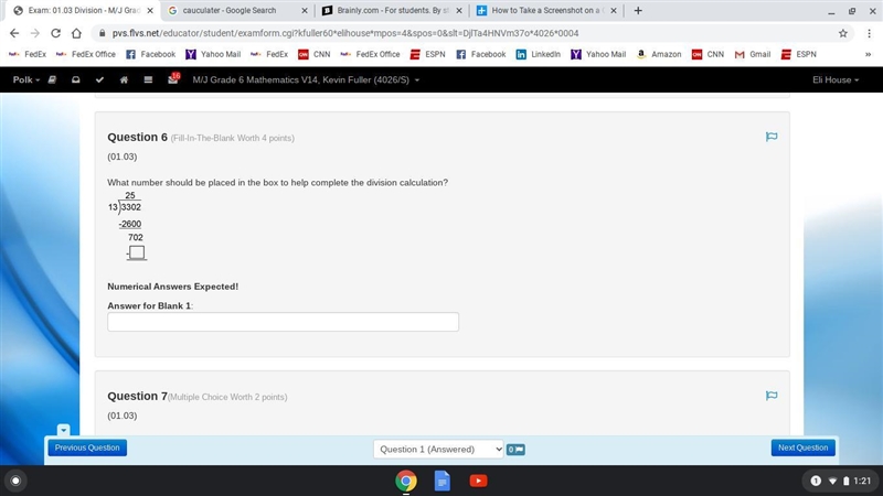 Plz help what number should be placed in the box to help complete the division calculation-example-1