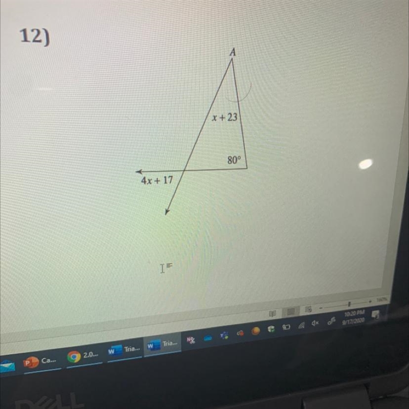 Find the measure of angle A-example-1