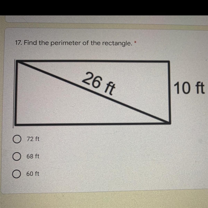 17. Find the perimeter of the rectangle. please help me-example-1