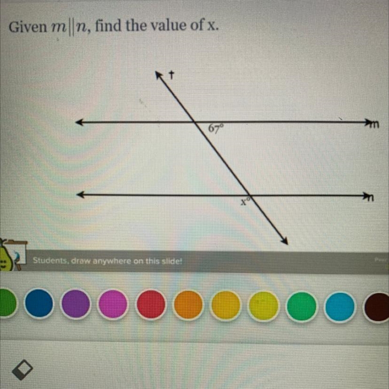 Given m|n, find the value of x.-example-1