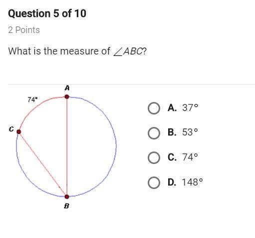 What is the measure of ∠ABC?-example-1