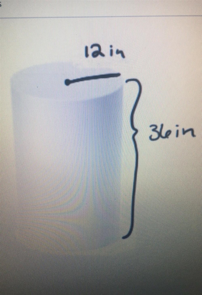 What is the surface area for this cylinder​-example-1