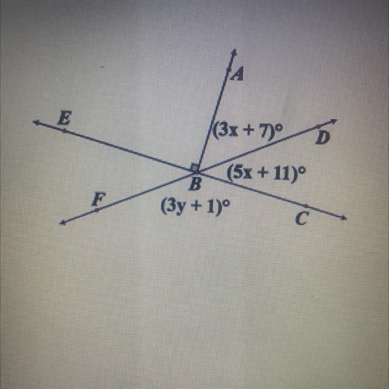 Find the value of x, y, and m-example-1