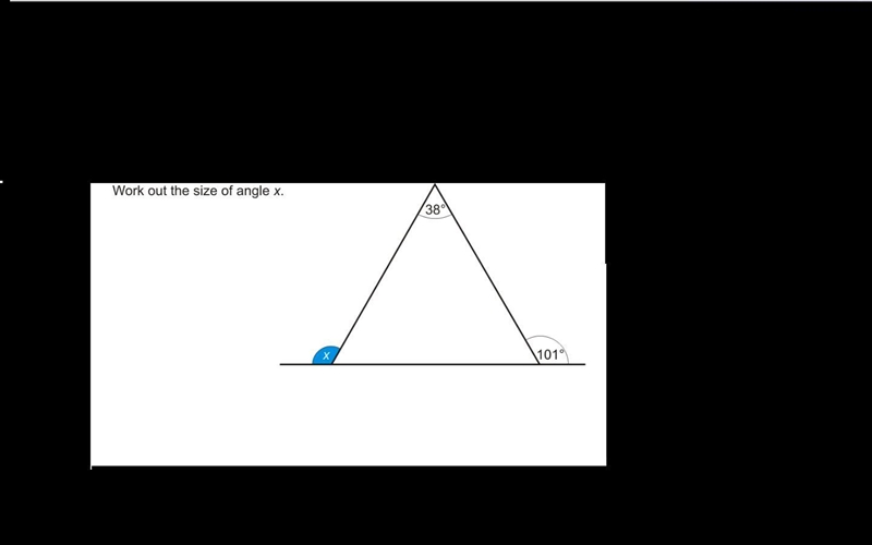 Work out the size of angle x-example-1