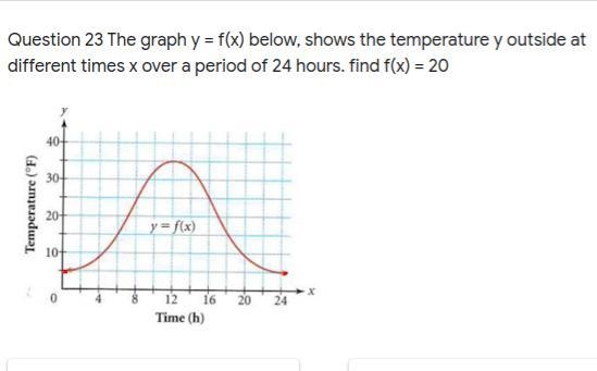 Options for the first one . A. f (x) =10 B. f (10) =x C. f(h) D. f(30) options for-example-3