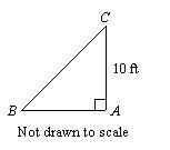 In triangle ABC, ∠A is a right angle and m∠B = 45°. Find BC. If your answer is not-example-1