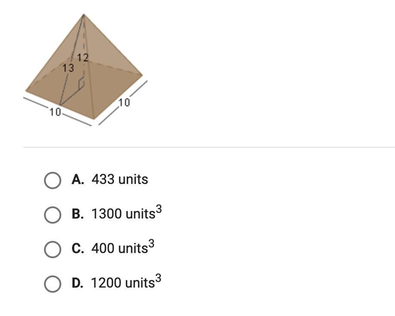 Find the volume of the pyramid below.-example-1