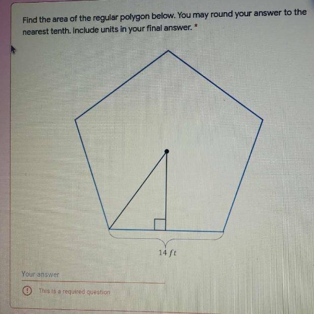 Find the area of the regular polygon-example-1