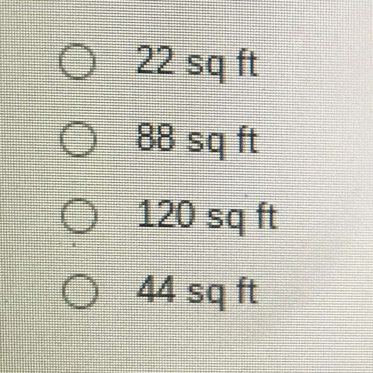 What is the area of a bedroom thats 12 ft in length and 10 ft in width?-example-1