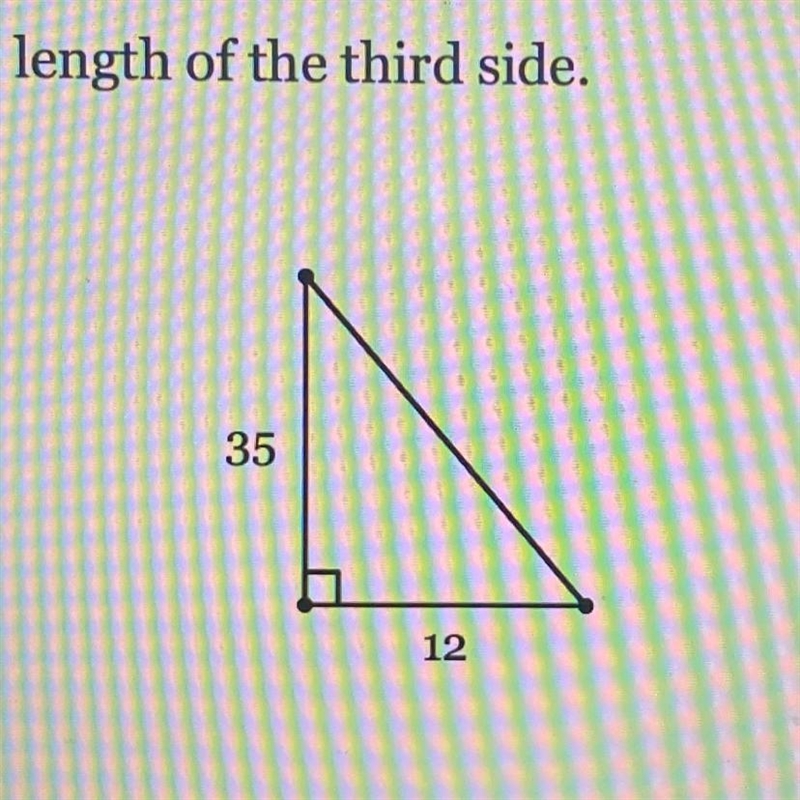 Find the exact length of the third side-example-1