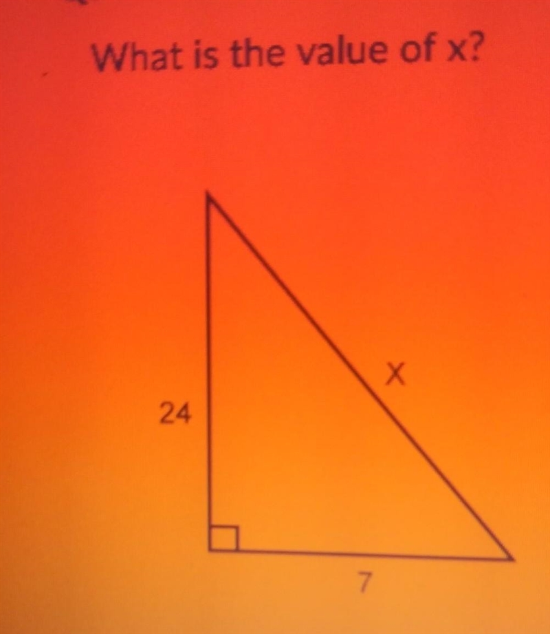 What is the value of x? 24​-example-1