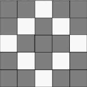 What is the probability that a random point is chosen on the grid below in the shaded-example-1