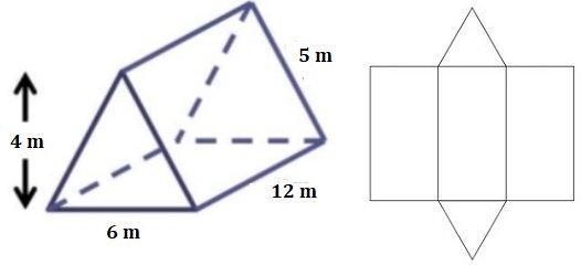 Please answer A.S.A.P!! Use the net as an aid to compute the surface area of the triangular-example-1