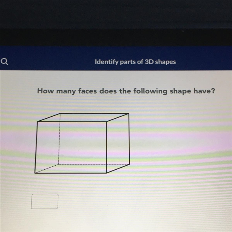 How many faces does the following shape have?-example-1