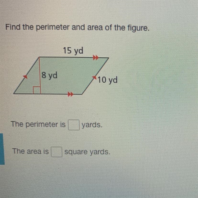 Find the perimeter and area of the figure.-example-1